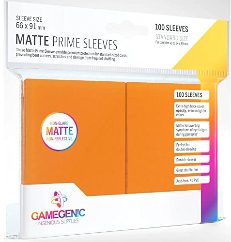 Gamegenic, Matte Prime Sleeves Orange, Zubehör