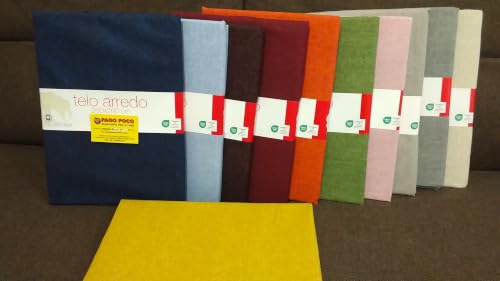 Pago Poco Telo Arredo Copritutto Multiuso in Tinta Unita Tutti i Colori Singolo e Matrimoniale 100% Cotone !!!! (Rosa, Singolo 170x260)