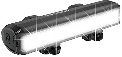 2600 Lumens Bike Lights,USB Rechargeable Bicycle Lights,Super Bright 5 LED Bike Lights for Night Riding,Waterproof Bike Headlight with Power Bank Function,4 Light Modes