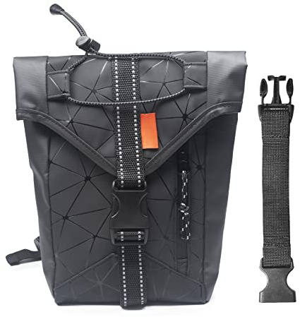 QIYUANT Wasserdicht Beintasche Oberschenkel Tasche Mode Motorradtasche Bein Hüft Gürteltasche Radfahren Wandern Reiten Campping Taktisch Motorrad Hüftetasche Geometrie Neu Verlängerter Gürtel