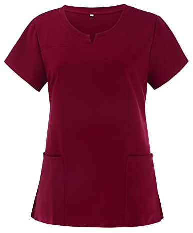 Kasacks Damen Pflege, Kittel Altenpflege Pflege Tunika Shirt Arbeitskleidung Karikatur Motiv Kasaks Krankenpflege Casual Kasack Berufsbekleidung Berufskleidung Kassak
