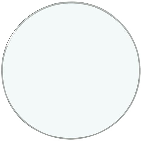 Amosfun Tischplatte aus Glas für Zuhause Runde Tischplatte aus Gehärtetem Verdicktem Glas Transparent mit Abgerundeten Glatten Kanten Geeignet für Teetisch und Esstisch