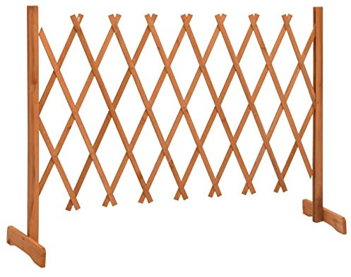 Rankzaun, Massivholz Tanne, erweiterbar, 150x80 cm, für Garten, Blumenbeete, Wege