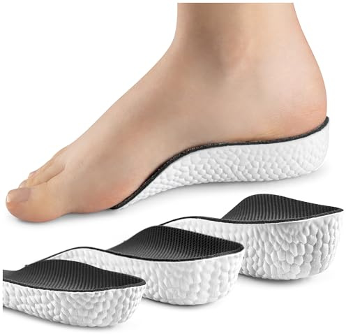 SULPO Schuheinlagen Erhöhung - Höhe Erhöhung Einlagen - Einlagen Schuhe Herren zur Fersenerhöhung - Erhöhung Fersenkissen - Height Increase Insoles - Heel Pads - Fersenkeil - Anti-Rutsch - 2,5cm