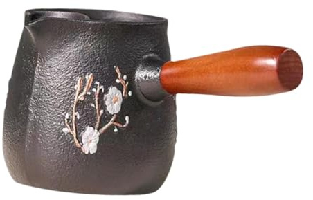 SiaBiced Tetera de Hierro Fundido, Ideal para Calentar Agua, Apta para Exteriores y hoteles, Style a, Individual