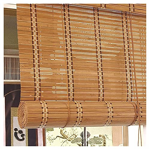 Tende a rullo in bambù personalizzate anti UV filtranti per finestre 50 160 cm di larghezza per interni ed esterni, tende da sole per feritoie Dimensioni: 160 x 300 cm/63 x 118 pollici