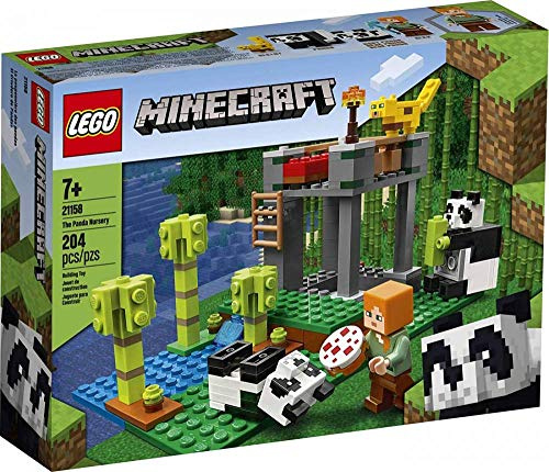 LEGO 21158 Minecraft Der Panda-Kindergarten, Bauset mit Alex und Tierfiguren, Spielzeuge für Mädchen und Jungen ab 5 Jahren