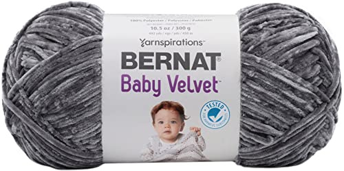 Bernat Baby Velvet Big Ball Yarn-Vapor Gray
