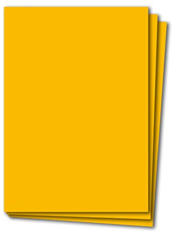 100 Blatt Tonkarton DIN A4 - Gelb - 240 g/m² dicker Bastelkarton - 21,0 x 29,7 cm Pappe zum basteln für Fotoalbum Menükarte Bedruckbar DIY kreativ sein