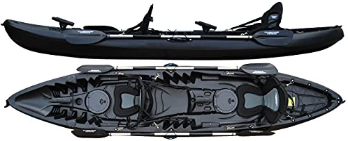 Cambridge Kayak Sunfish Double Sit On Top 2 + 1 Fishing Leisure Kayak 11 Colour Options