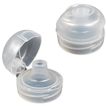 2 x Sportverschluss für Tritan,- u. Polycarbonatflaschen 0,5 + 0,75 + 1 Liter Trinkdeckel Klappdeckel Greiner Flip Top