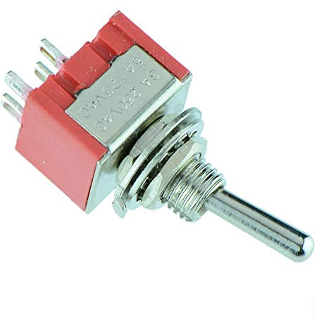On-Off Mini Toggle Switch DPST 4 Terminal 2 Position Electrical Electronics