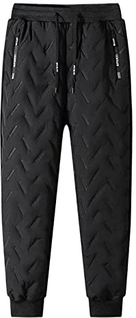 Pantalon Sarouel Homme - Pantalons de survêtement doublés en Polaire pour Hommes Hiver Chaud Leggings flous Joggeurs Pantalons de Course Actifs Robustes Pantalons Pantalon De pour Homme