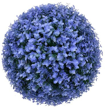 ATYUJKB Decorative Faux Greenery Fake Plants 40cm, Grass Balls Decorative Decor, Garden Spheres Outdoor, Decorative Balls for Home Decor, Artificial Plant Topiary Ball Tree