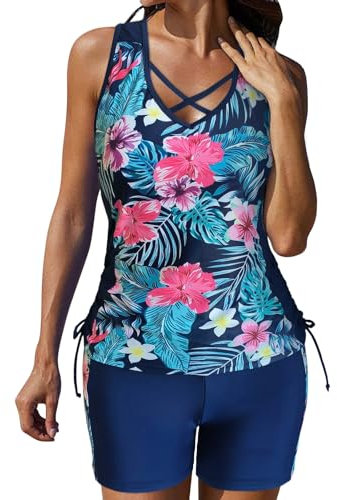 WILLBEST Pole Dance Outfit Pants Damen Bikini Damen große brüste Tankini bauchweg Badehosen Unterhosen Baumwolle Woman Life Freedom Badeanzug große größe Bikini+Damen Badehose schw