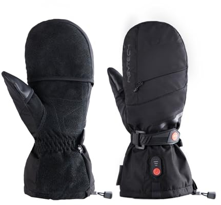 PGYTECH Photographer's Gloves (Heating Master Mittens/Large), Photographer Gloves, Mittens, Finger Cap, Thermal, Breathable, Waterproof, Anti-Slip, Cold Protection, Windproof, Flip Construction,
