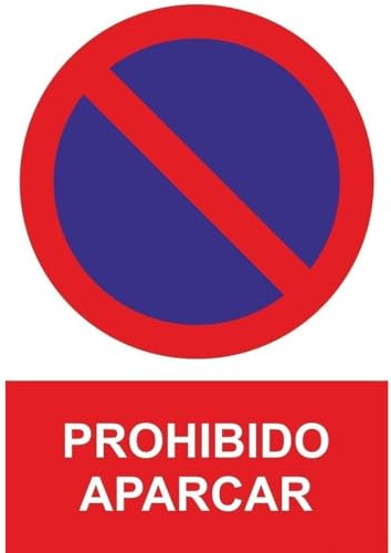 CABLEPELADO Señal prohibido aparcar PVC 41x30 cm