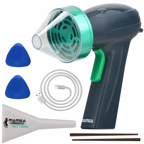 Mamba Monster - Molinillo de hierbas eléctrico portátil de 3,5 g, recargable, alimentado por USB, para cocina esencial para moler con una sola mano