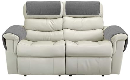 GYHH Armlehnenschoner Für Sessel Mit Tasche, Sesselschoner Sesselauflage, Sesselbezug Für Fernsehsessel, Lambswool Fleece rutschfest Möbelschutz Für Sofa, Stuhl (Light Gray,2 Sitzer)