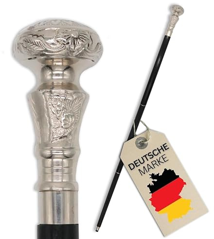 SonKo® Gehstock Herren Holz & Gehstock Damen – Ideal als Spazierstock Herren, Steampunk Accessoires oder Kostüm