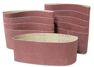 Schleifbänder, 10 Stück Schleifbänder 533 x 75 mm Kx167 Schleifmaschinen Metallpolier-Schleifschleifband(120)