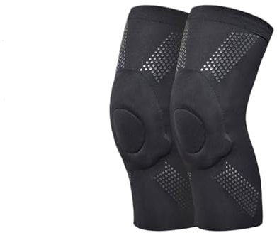 YANANZI Knee Pads 1 Pair Sports Knee Pads Volleyball Sports Kneepad Brace Elbow Support Dancing Yoga Elastic Gym Knee Protector Knee Support(Knee-Black,S)