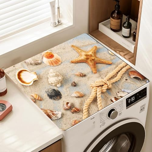 YeahBoom Waschmaschinenauflage 60x60cm,Waschmaschinenabdeckung Universal | Abdeckung für Waschmaschine,Waschmaschinen Auflage Weiche und Zuschneidbare,Waschmaschinenbezug für Waschmaschine Trockner