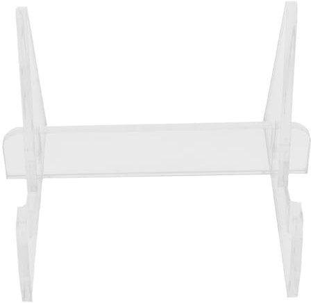 LAPYAPPE Acryl Buchständer Transparent Mit Schlitz Für Bücher Bis 35mm Dicke Multifunktionaler Acryl Tischaufsteller Für Büro Küche Buchladen Und Zuhause