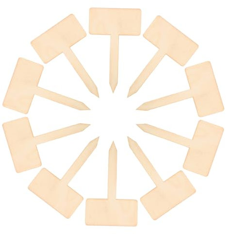 Abaodam 20pcs Wooden Plant Label Stakes Succulent Tags Garden Markers for Vegetables Outdoor Gardening Accessories Plant Name Stakes