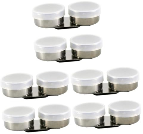 Gadpiparty 3 Sätze Doppelkammer Pinselwascher Mit Malerei Öl Farbbehälter Für Künstler Für Wasser Und Lösungsmittel Für Outdoor Malerei 2 Stück * 3