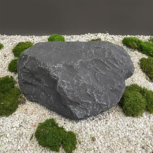 Fake Rock PU Schaum, Regenwald Landschaft Künstliche Felsen Realistische Textur, Abdeckung Gartendekoration Teichdeko, für Garten, Hof, Rasen(34 * 21 * 12cm/13.4 * 8.3 * 4.7in)
