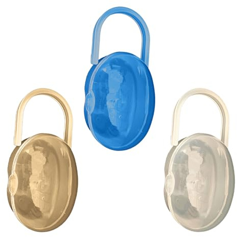 Nappfodral, enkel fastsättning och stabil, PP, 3 st dammtät napp hållarfodral, napp skärmskydd, transparent design, för resor,
