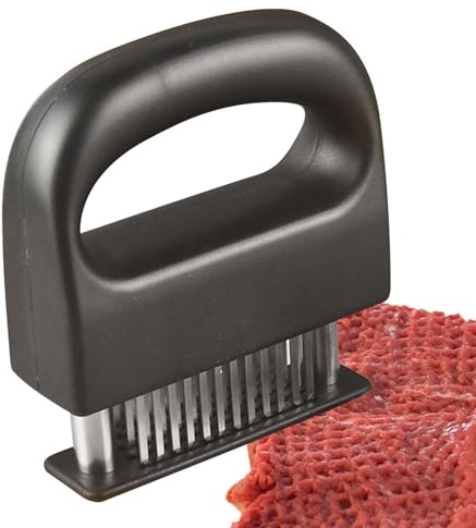 Aguja de carne – Aguja ablandadora de carne, herramienta de carne suelta de acero inoxidable, herramienta de cocina ablandadora de carne, utensilio de cocina antioxidante, accesorio de cocina para