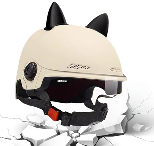 Casco De Scooter Eléctrico | Casco con Visera | Cascos De Equitación para Niños | Accesorios De Equitación Ajustables | para Hombres, Mujeres, Ciclismo, Motocicleta, Bicicleta, Monopatín.