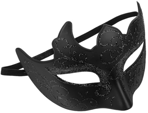 Hohopeti Masque VéNitien Demi-Visage Noir Pour Hommes Et Femmes Masque De Mascarade ÉLéGant Pour Bal Masqué Carnaval Mardi Gras SoiréEs CostuméEs Steampunk