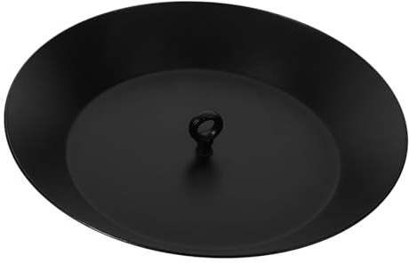 FUTUREORYY Bacino di Raccolta Pioggia Rotondo in Alluminio per Catene di Pioggia, Contenitore Esterno per Acqua Piovana Installazione Rapida, per Giardino, Patio e Balcone