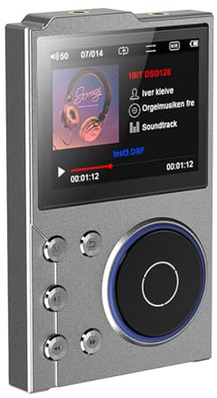 Zambuph Lecteur de Musique Audio Bluetooth Portable Haut de Gamme Lecteur Musique numérique sans Perte numérique MP3 Maximum, avec Carte 32G supplémentaire