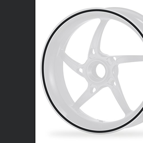 NEW! Felgenrandaufkleber Classic Style Auto Motorrad Felgenaufkleber (10mm, matt schwarz)