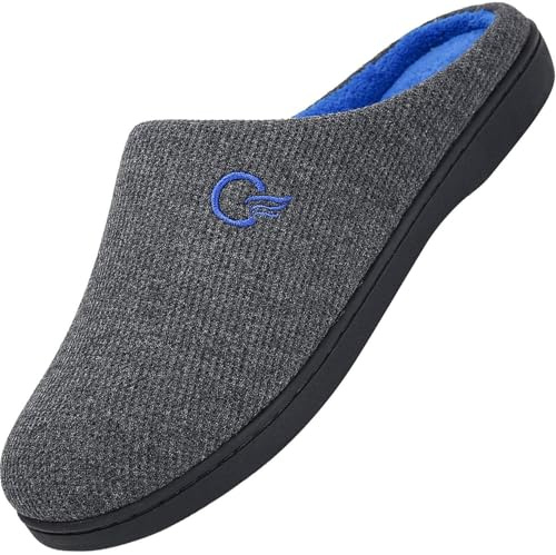 Mishansha Zapatillas Casa Hombre Mujer Pantuflas Gris 40-41 EU