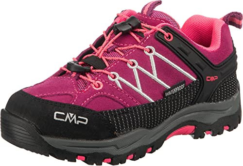 CMP Kids Rigel Low Trekking Shoes Wp Jungen Trekking-Schuhe, Rosa Fluo Pink Berry Pink Fluo, 40 EU