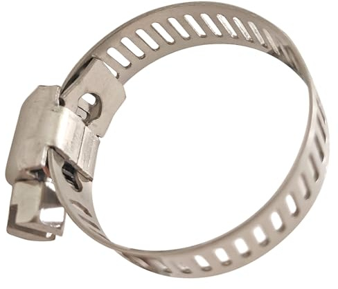Abrazadera de manguera de 20 piezas en acero inox 304 para tubería blanda de rango de diámetro exterior de 16-25 mm, ancho de clip de 8 mm, abrazadera escape