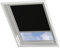 Radeco® Dachfenster verdunkelungsrollo für Velux C02 schwarz mit Führungsschiene, Rollo für dachfenster, velux dachfenster Rollo, verdunklungsrollo für velux