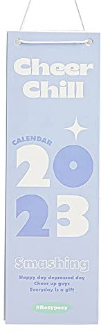 AAPIE Hellblauer Wandkalender 2023 Tischkalender 2023 Hängekalender Beschreibbarer Memo zerreißbarer Bürokalender