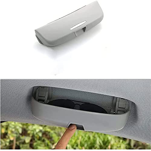 OKUYAN Auto Brillenetui Sonnenbrillenhalter Für BMW X3 (M Sport) E83 2005-2010, ABS Brillenhalter Glasses Case Holder Aufbewahrungsbox Organizer Innenraum ZubehöR,A/Grey