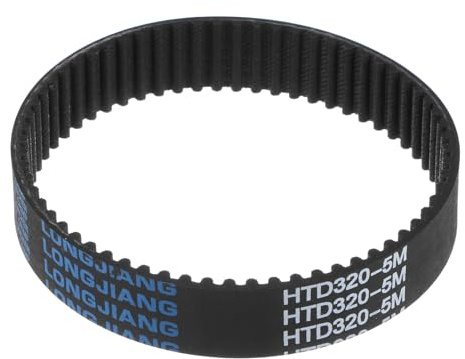 sourcing map HTD5M-320 Gummi Zahnriemen 64 Zähne Geschlossene Schleife Riemenscheibe Zahnriemen 20mm Breite, 320mm Umfang Synchronriemen Gummizahnriemen Keilriemen Antriebsriemen