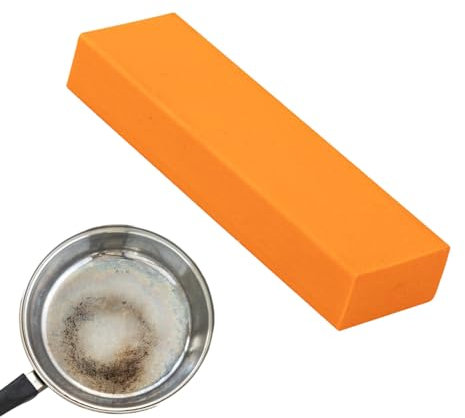 Samuliy Rust Removal Eraser | Rubber Knives Rust Remover,Stainless Steel Knives Rust Decontamination Artifact, Dirt and Stains Remover Kitchen Tool Orange Color