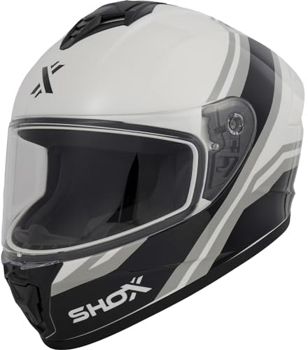 Shox Helmets Shox Command Confine Motorcycle Helmet XL White