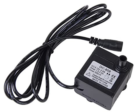 Solar Water Fountain Pump 1.5-2m Dc 6-12v 5w Waterproof Submersible Water Pump Low Noise Mini Water Pump Fountain Pump for Water Feature Aquarium Fish Tank Hydroponics for Home Garden