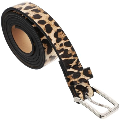 Garneck Modischer Damen Gürtel Im Leoprint Aus Hochwertigem PU-Leder – Stylischer Leoparden Gürtel Mit Trendigem Leopardenmuster Für Jeans Und Hosen – Perfektes Accessoire Für Jeden Look