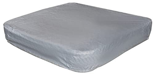 Cubierta cuadrada para jacuzzi, para patio, exterior, protección para spa (gris, A)